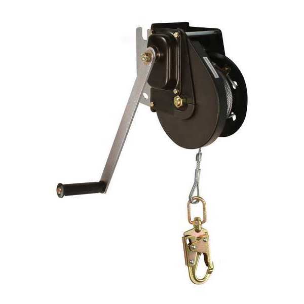 Materials Winch, Black, 8 1/2 in H, Manual