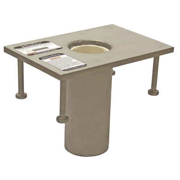 Permanent Sleeve, SS Base, Gray, 9 in H