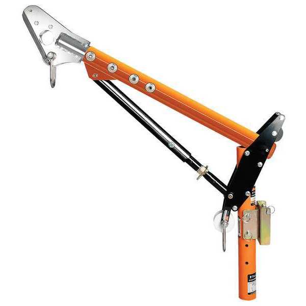 Offset Mast, Orange, 44 in L, Powder Coated