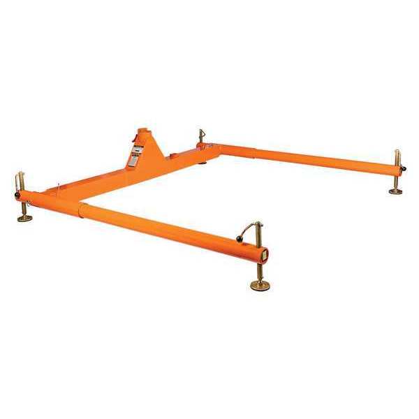 Portable Base, 48 in L, Powder Coated