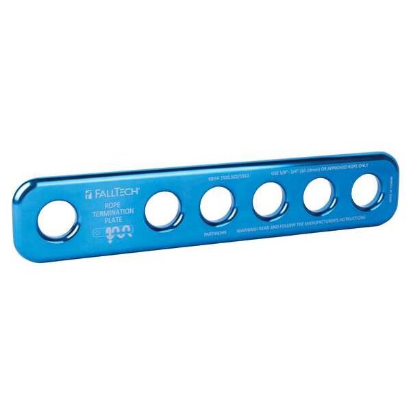 Rope Termination Plate, 10 in H, Blue