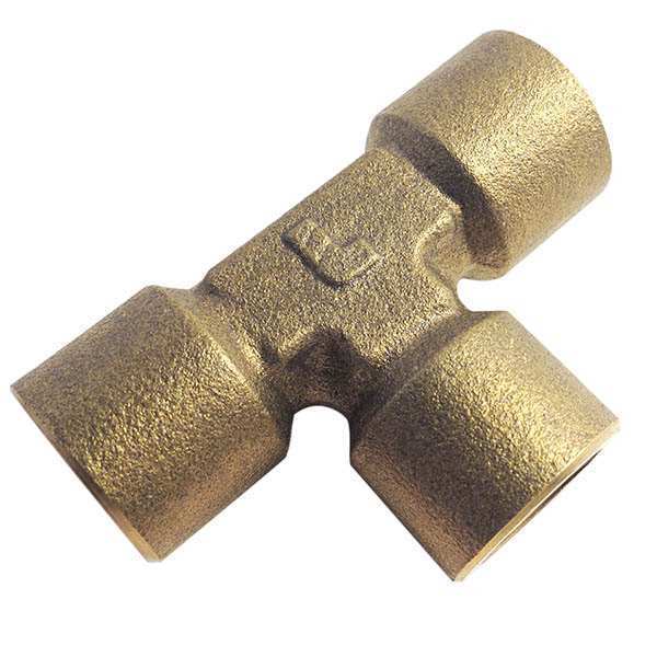 Female Union Tee, Brass Pipe Fitting