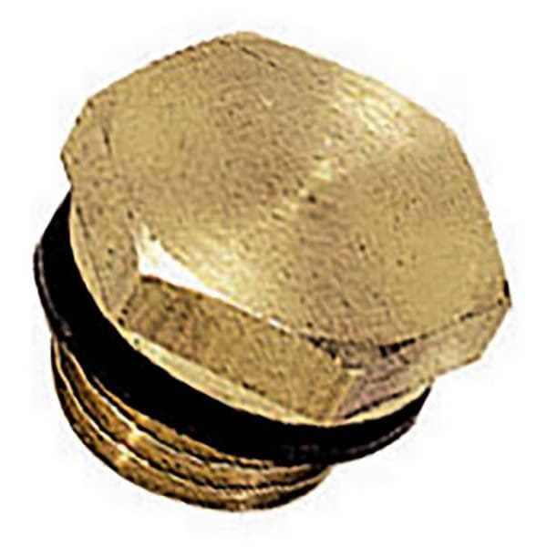 Hex Head Plug, Brass Pipe Fitting
