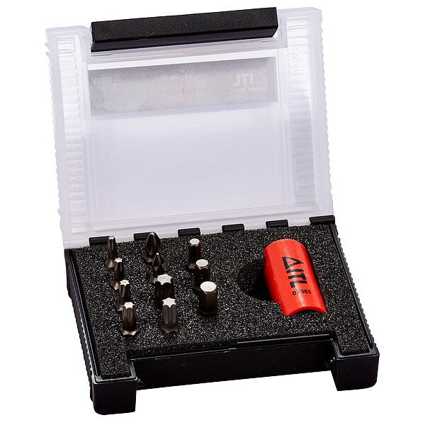 1/4 in Drive Socket Bit Set, Metric, 12 pcs