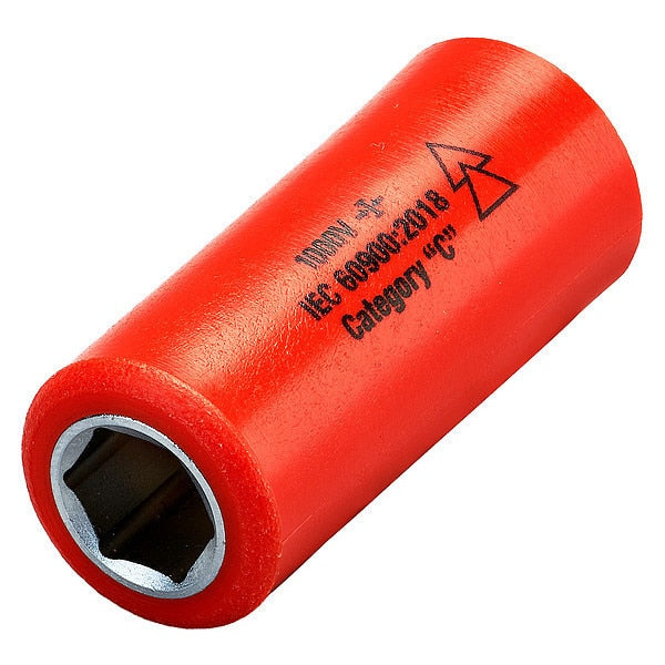 1/4 in Drive Insulated Socket 10 mm, 25/64 in