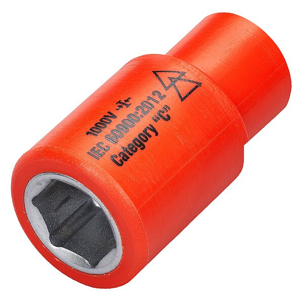 1/4 in Drive Insulated Socket 12 mm, 15/32 in