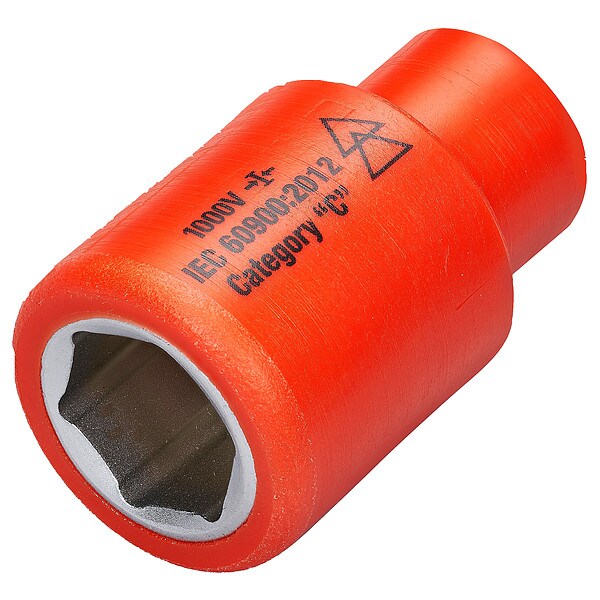 1/4 in Drive Insulated Socket 14 mm, 35/64 in