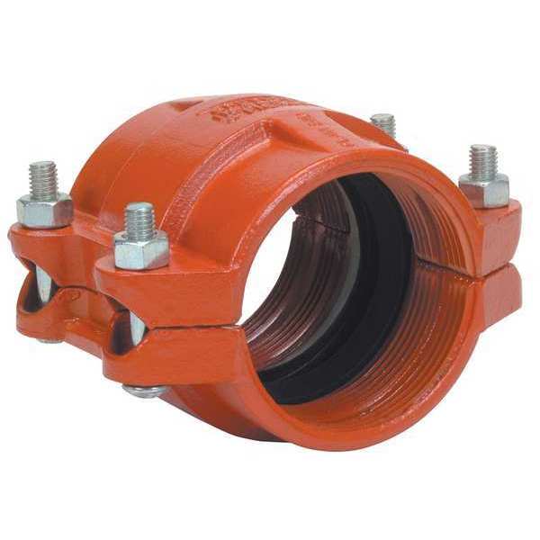 HDPE Coupling, Ductile Iron, 8 in, Grooved
