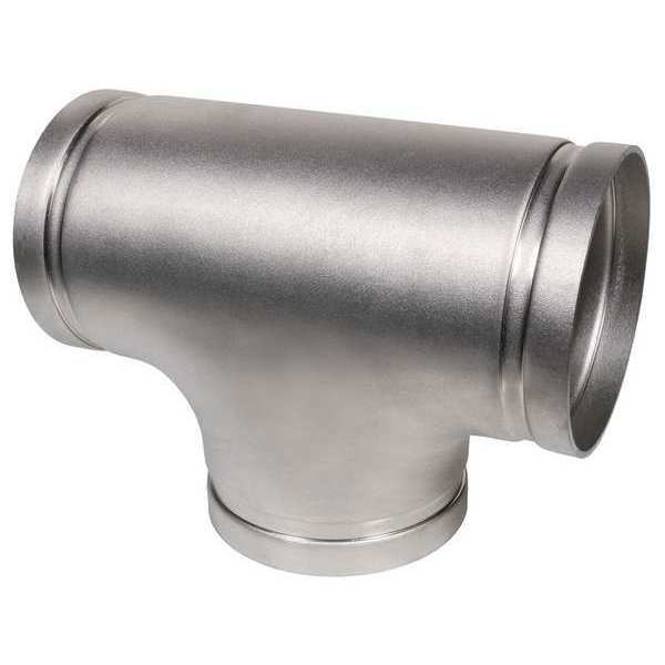 Tee, 304 SS, 4 in Pipe Size, Grooved, SCH 10