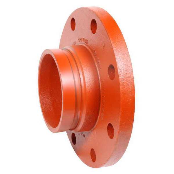 Pipe Flange, Ductile Iron, 6 in, Orange