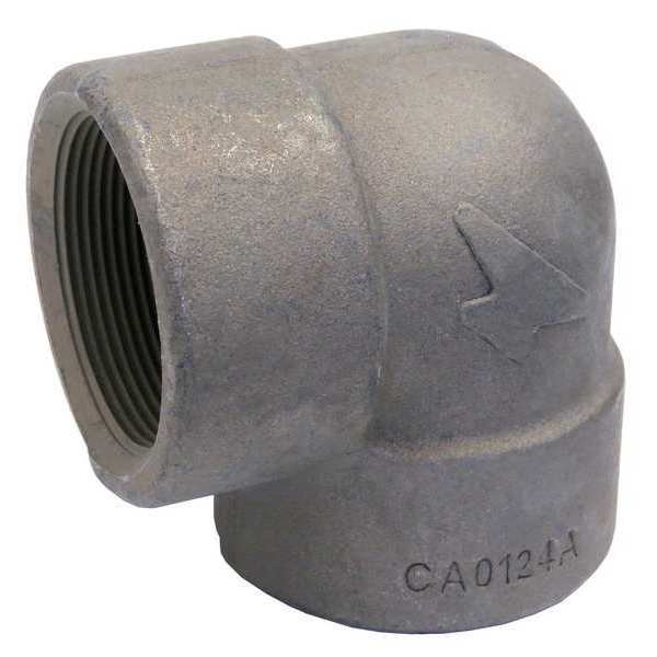 90 Elbow, Forged Steel, 1/2 in, FNPT