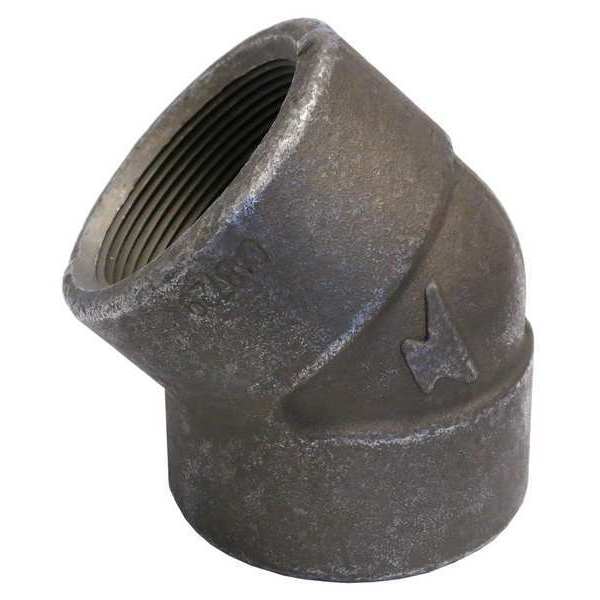 45 Elbow, Forged Steel, 3/4 in, FNPT