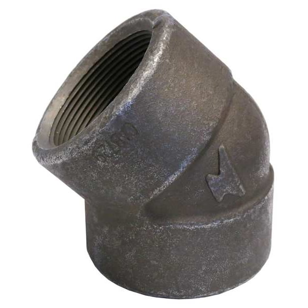 45 Elbow, Forged Steel, 3/8 in, FNPT
