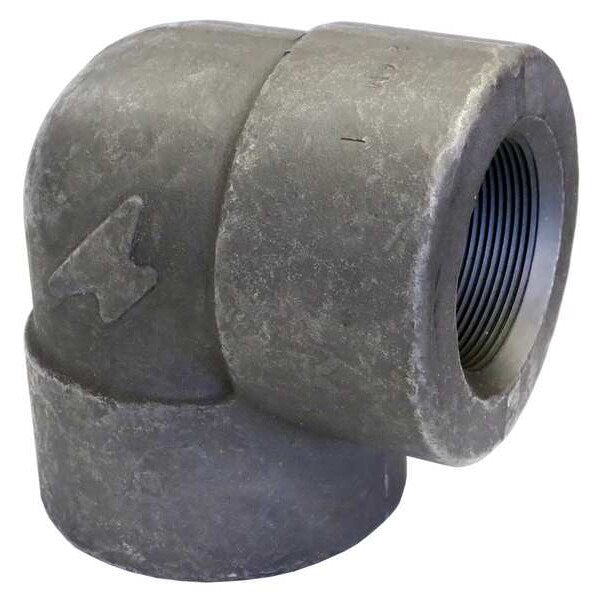 90 Elbow, Forged Steel, 2 1/2 in, NPT