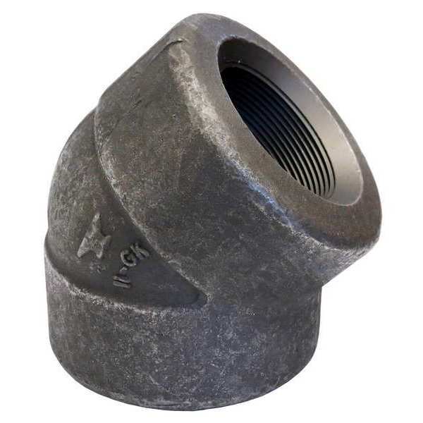 45 Elbow, Forged Steel, 3/4 in, FNPT