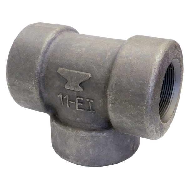 Tee, Forged Steel, 4 in Pipe Size, FNPT