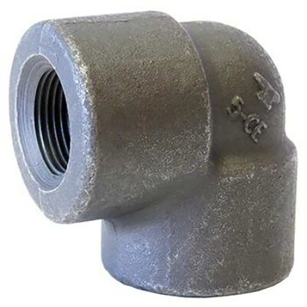 Black Forged Steel 90 Degree Elbow Class 3000