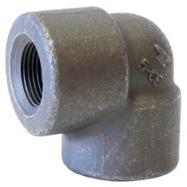 90 Elbow, Forged Steel, 3/4 in, NPT