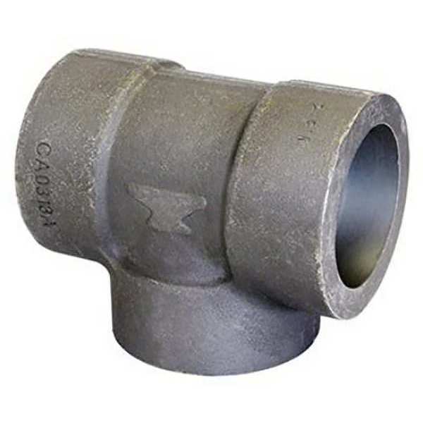 Tee, Forged Steel, 2 in Pipe Size, Socket