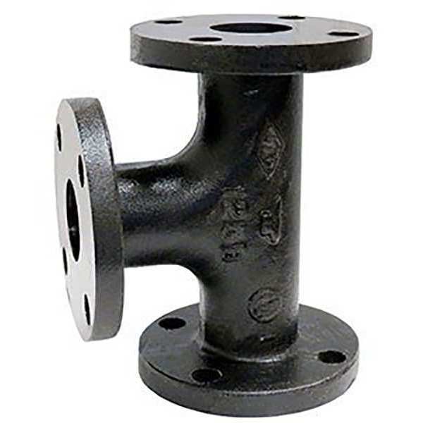 Tee, Cast Iron, 8 in Pipe Size, Class 125
