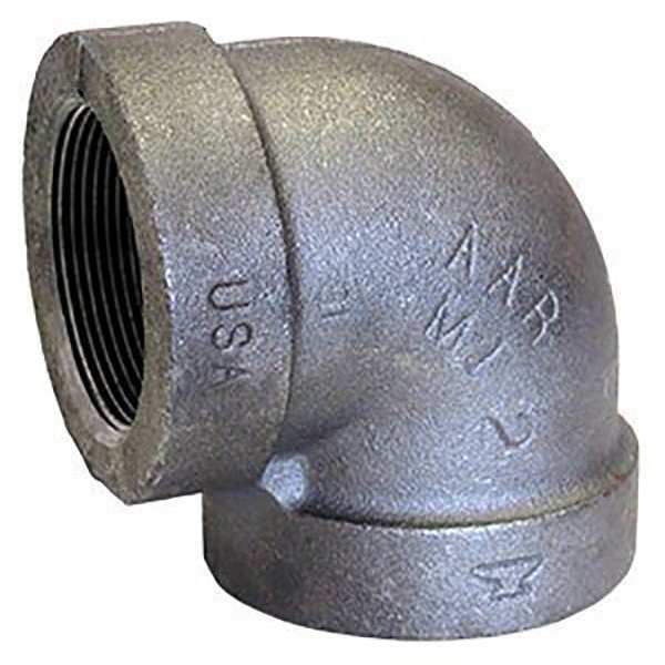 90 Elbow, Malleable Iron, 1/2 in, NPT