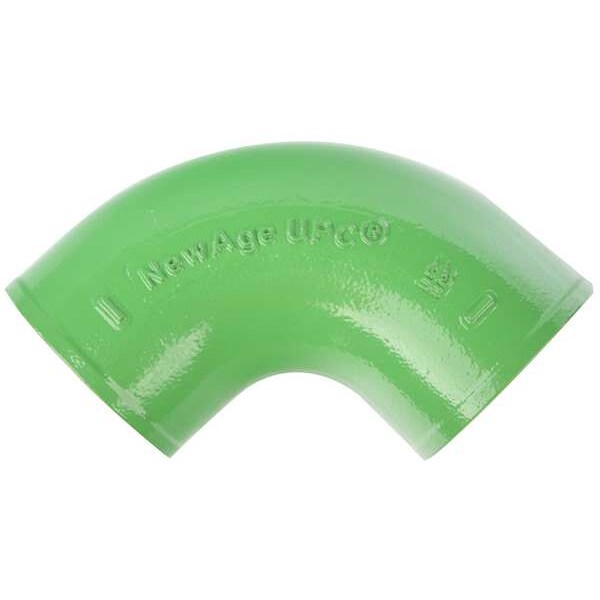 90 Bend, Cast Iron, 8 in Pipe Size, Socket