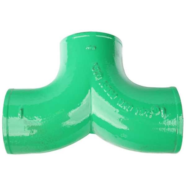 90 Double Bend, Cast Iron, 3 in, Socket