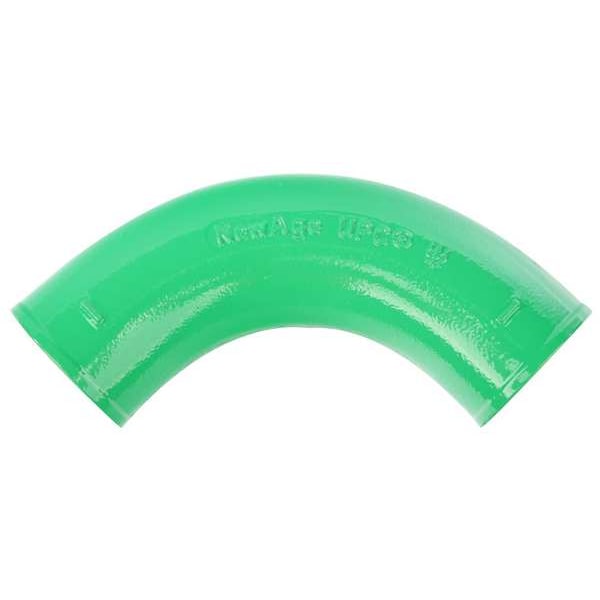 90 Short Sweep Bend, Cast Iron, 4 in