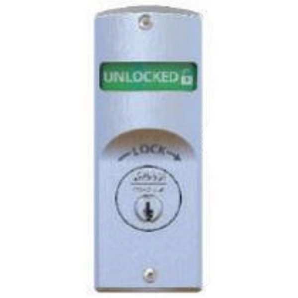 Indicator Exit Trim, Mortise, Satin Chrome