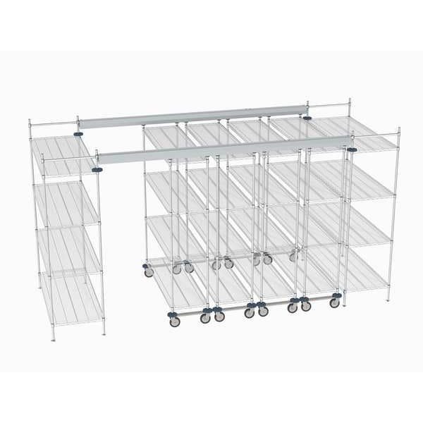 Overhead Track Shelving Complete Kit