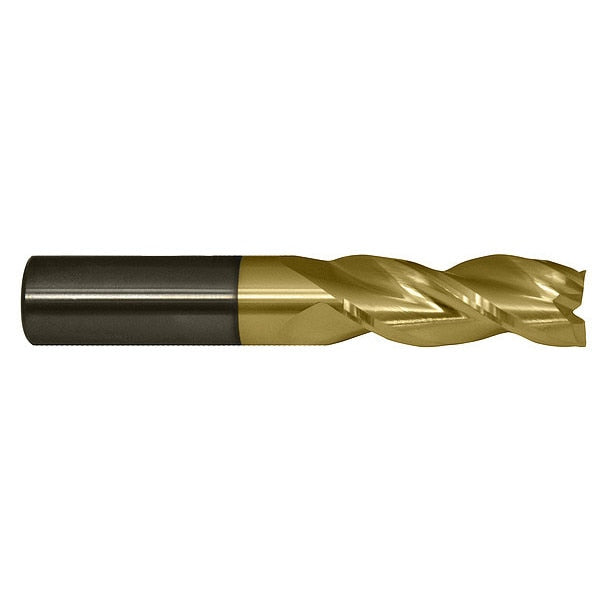 3-Flute Carbide Crn Rad Single End HP End Mill for Alum CTD CEM-AM3-ZN ZrN 3/4x3/4x2-1/2x5x0.06CR
