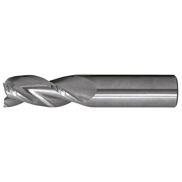 3-Flute Carbide Crn Rad Single End HP End Mill for Alum CTD CEM-AM3 Bright 5/8x5/8x3-3/4x6x0.03CR