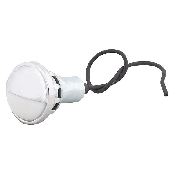 Compact Courtesy Lamp, Chrome, Clear