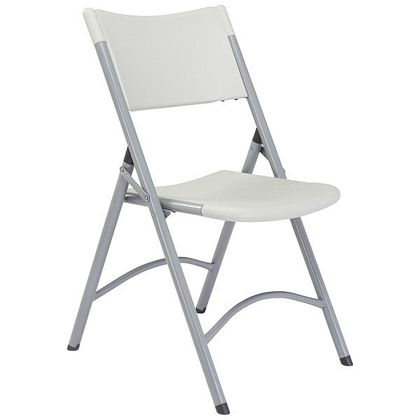 Folding Chair, Plastic, Gray, PK4