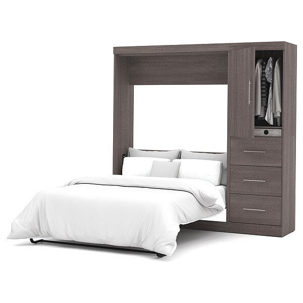 Full Wall Bed Kit, Nebula, Bark Gray, 84