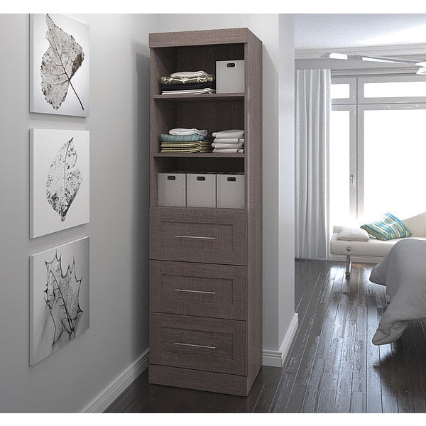 Drawer Set, Storage, 3 Draw, Bark Gray, 25