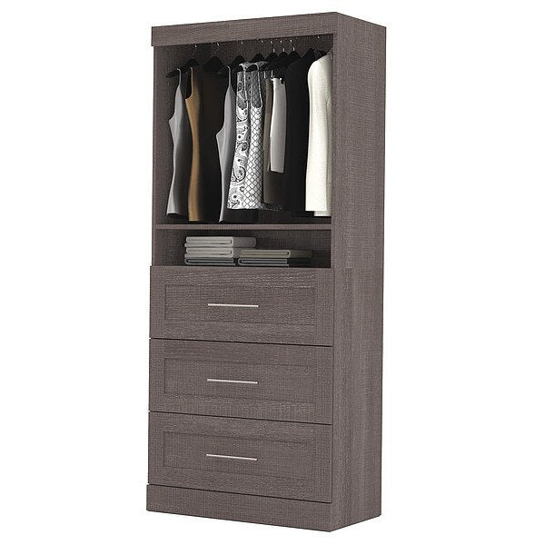 Storage Unit, 3 Drawer Set, Bark Gray, 36