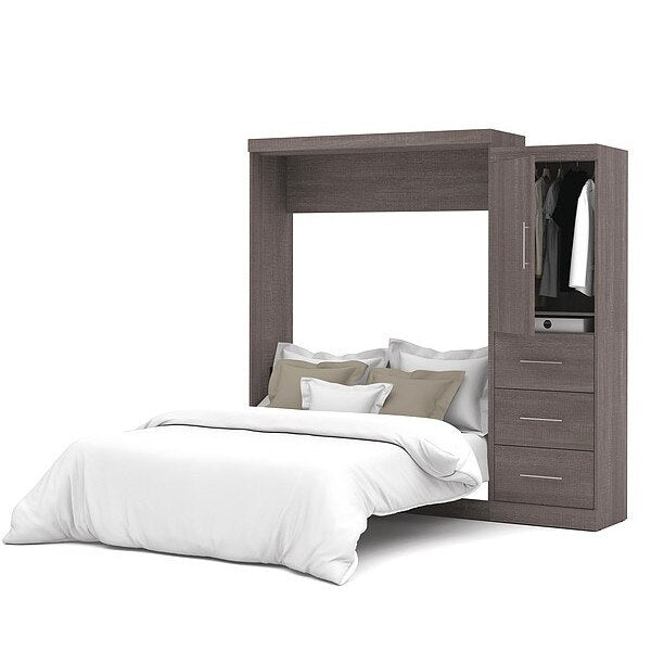 Queen Wall Bed Kit, Bark Gray, 90