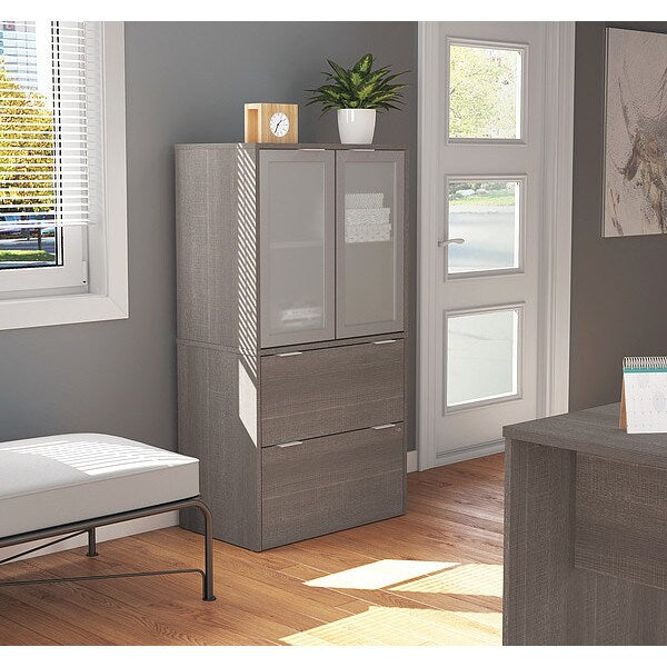 Lateral File with Storage Cabinet, 18.2
