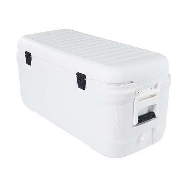 Cooler, 120qt., White, Plastic