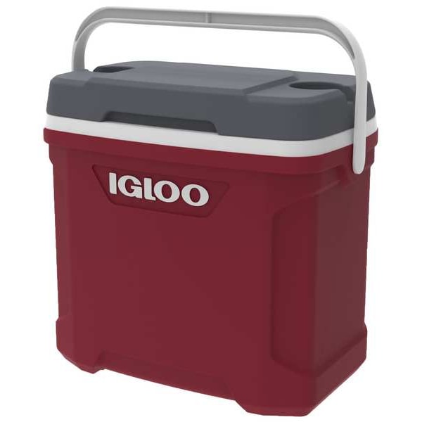Cooler, 30qt., Gray, Plastic