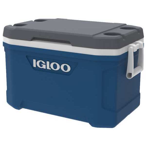Cooler, 52qt., Gray, Plastic