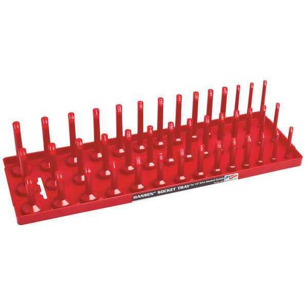 Socket Tray, Red, Plastic