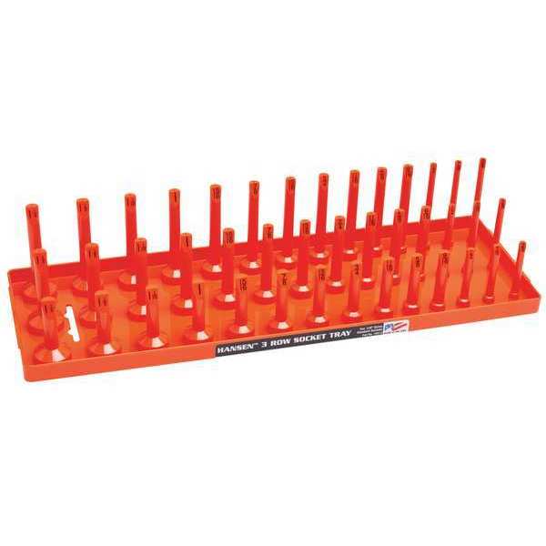 Socket Tray, Orange, Plastic