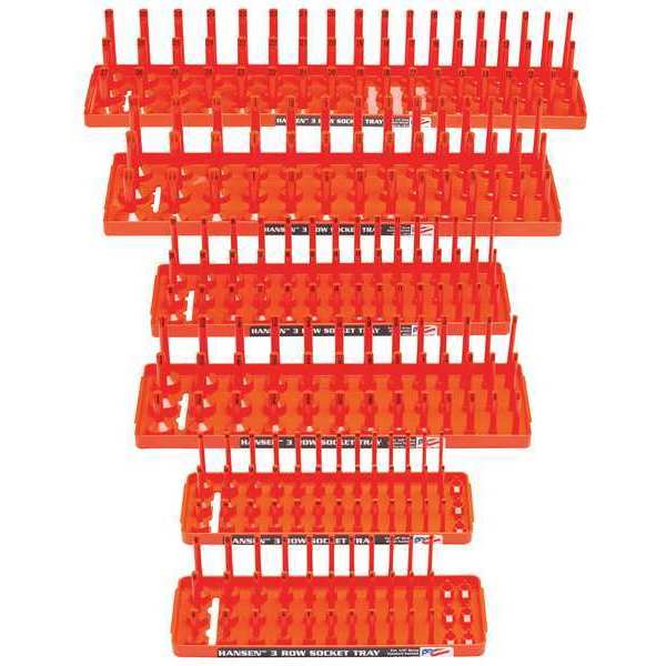 Socket Tray Set, Orange, Plastic