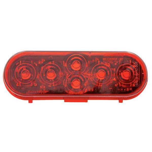 LED Red Oval Stop/Tail/Turn Lens