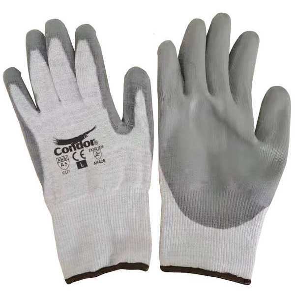 Cut-Resistant Gloves, Polyurethane, 2XL, PR