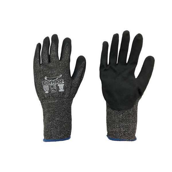 Cut-Resistant Gloves, Nitrile, L/9, PR