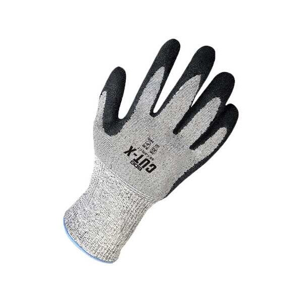 Grey Seamless Knit HPPE w/ Black Crinkle Latex Palm, Size X2L (11)