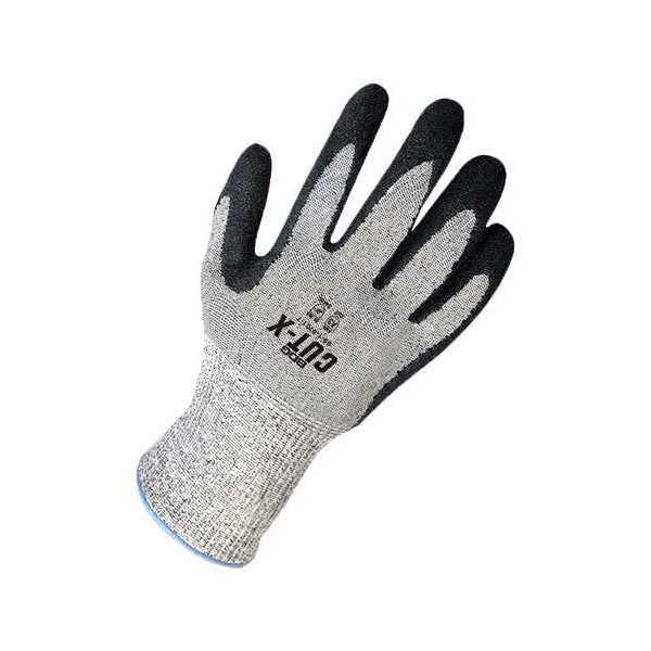 Grey Seamless Knit HPPE w/ Black Crinkle Latex Palm, Size S (7)